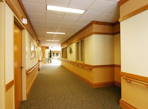 Interior paint commercial hallway