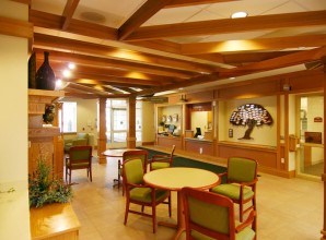 Interior paint commercial cafeteria