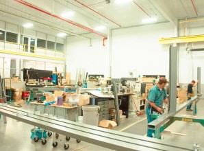 Glass manufacturing workers