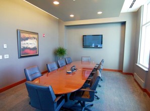 Commercial glass corporate meeting